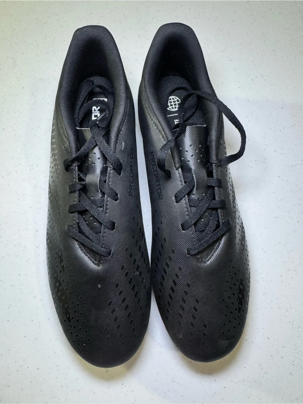 Adidas Predator Soccer Cleats All Black Mens Size 10.5 Firm New without tags